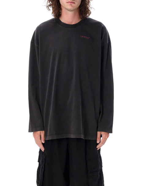 OFF-WHITE Pink Bacchus Relaxed Cotton T-Shirt