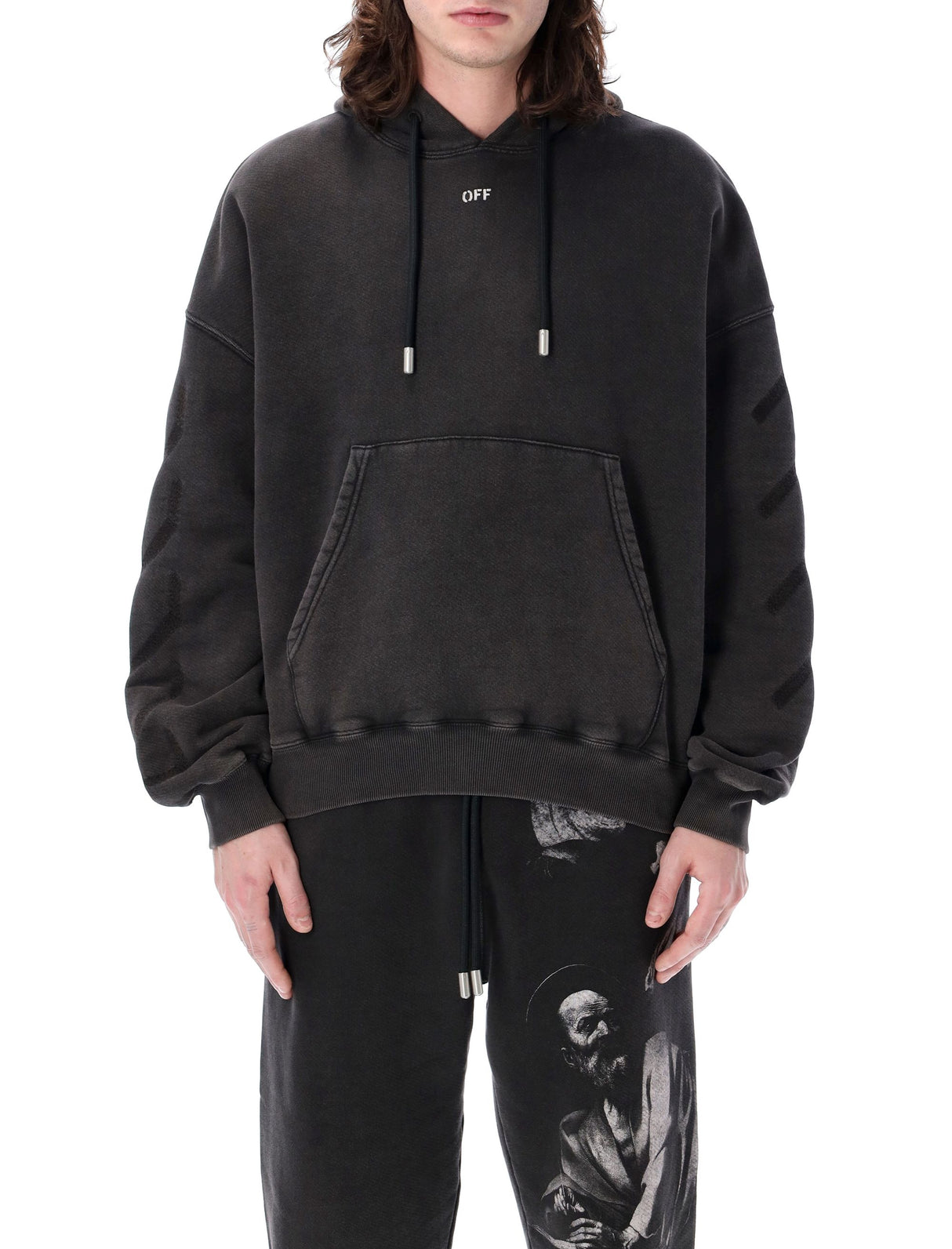 OFF-WHITE Urban Renewal S. Matthew Oversized Hoodie - Size L