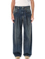 ISABEL MARANT High-Waist Wide-Leg Dark Blue Jeans - Men's FW24 Collection