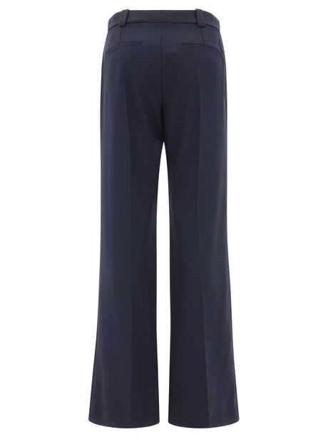 CHLOÉ TAILORED TROUSERS IN WOOL GRAIN OF POUDRE