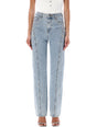 SELF-PORTRAIT Crystal Spark Denim Pants