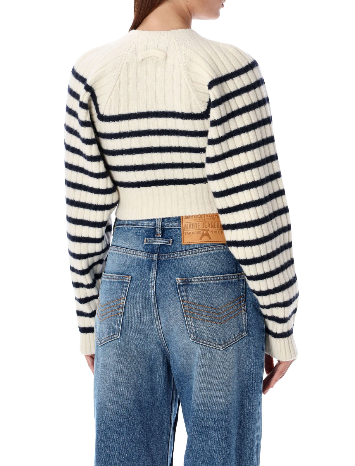 JEAN PAUL GAULTIER Striped Mariniere Cropped Sweater - FW24 Collection