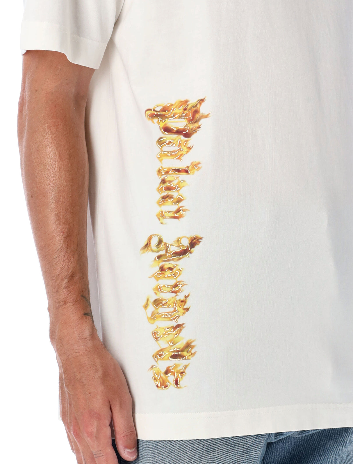 PALM ANGELS Flaming Palm Graphic Tee