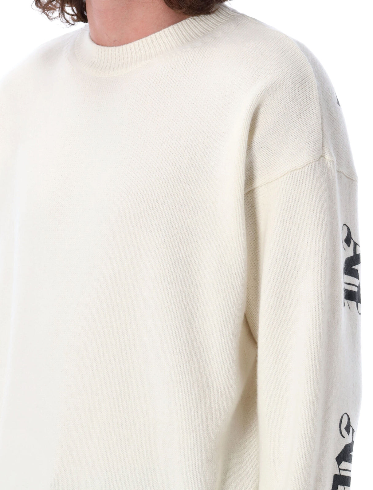 PALM ANGELS Monogram Series Wool-Blend Knit Sweater