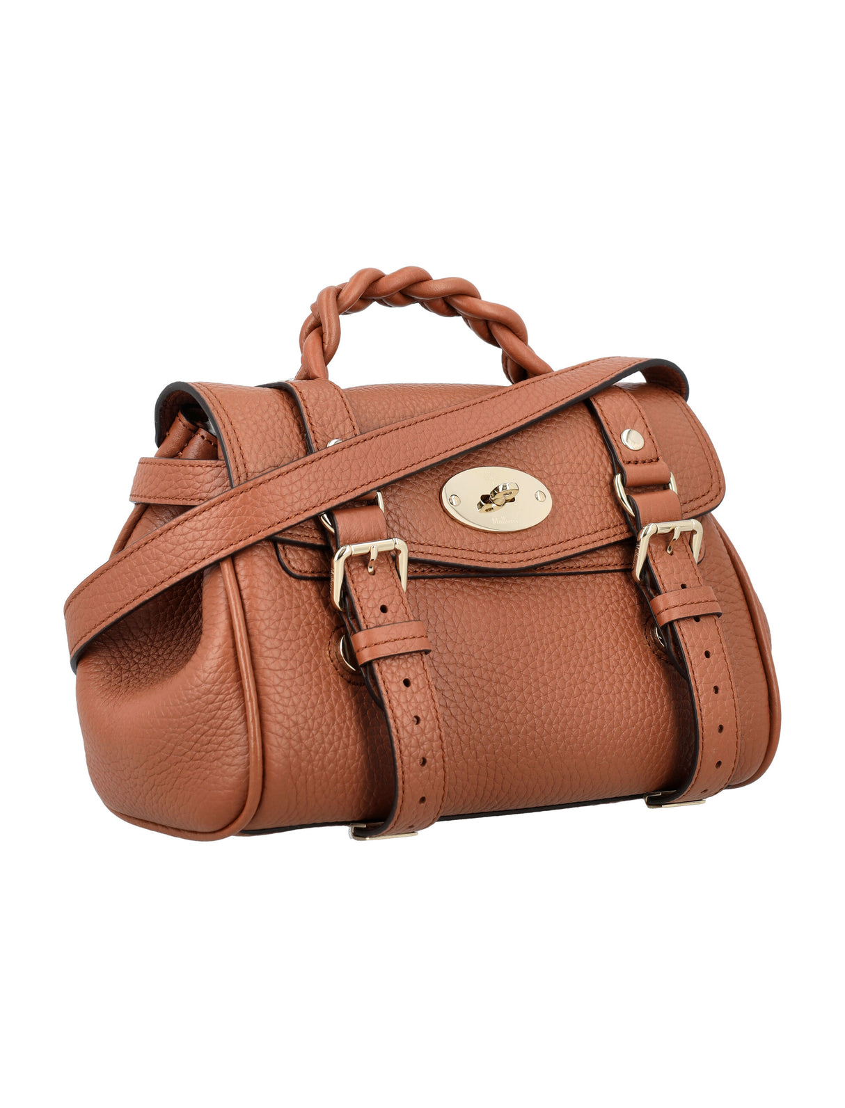 MULBERRY Mini Alexa Classic Leather Shoulder Bag - 22x17x10 cm