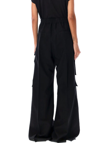 RICK OWENS Wide-Leg Cargo Pants for Women - Size 40