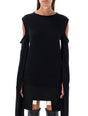 RICK OWENS Cape Sleeve Knit Sweater - Relaxed Fit