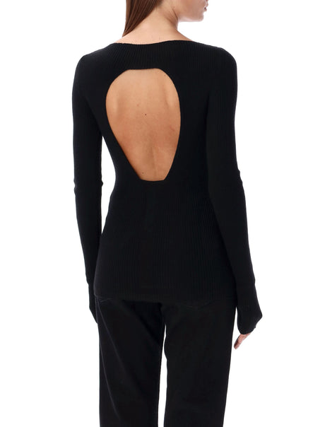 RICK OWENS Elegant Backless Wool Top