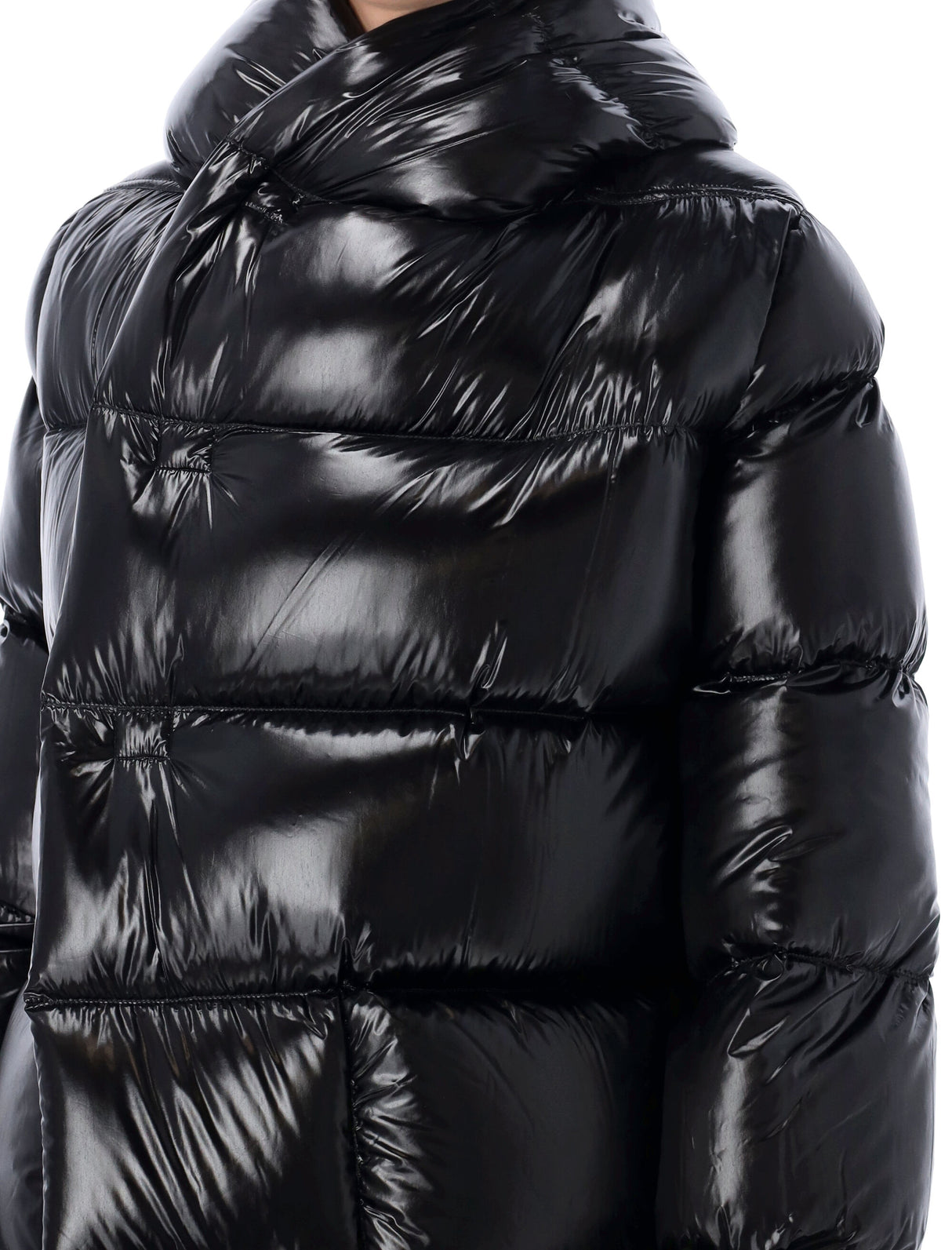 RICK OWENS Luxe Oversized Puffer Hooded Coat