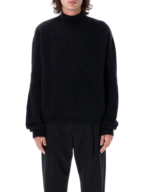 RICK OWENS Men's Loose Fit High Neck Sweater - FW24 Collection