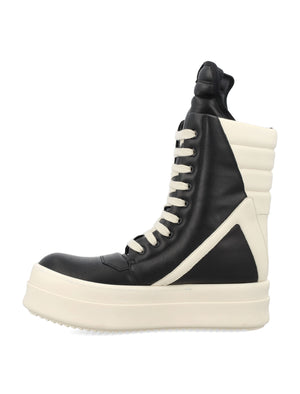 RICK OWENS Mega Geobasket High-Top Sneakers