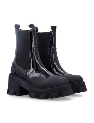 GANNI Elevated Cleated Mid Boots for Women