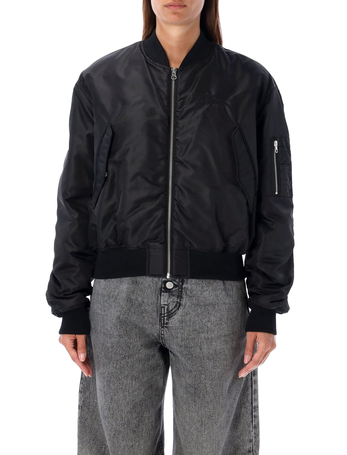 MM6 MAISON MARGIELA Chic Oversized Nylon Bomber Jacket