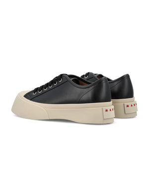 MARNI Chic Urban Leather Platform Sneakers