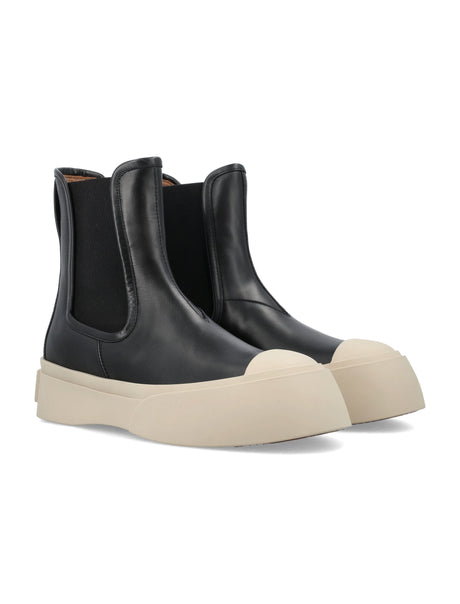 MARNI Sleek City Chelsea Boots with Chunky Platform Sole