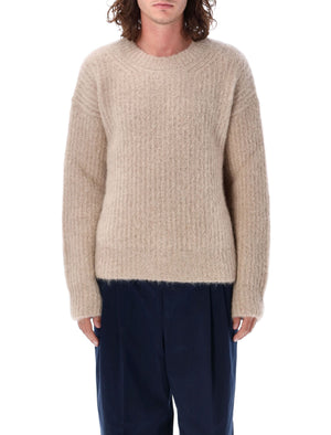 AMI PARIS Luxury Chunky Knit Mohair Blend Sweater