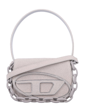 DIESEL Mini Cracked Leather Handbag with Chain Strap