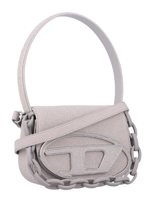 DIESEL Mini Cracked Leather Handbag with Chain Strap