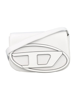 DIESEL Chic Mini Shoulder Handbag in White Leather