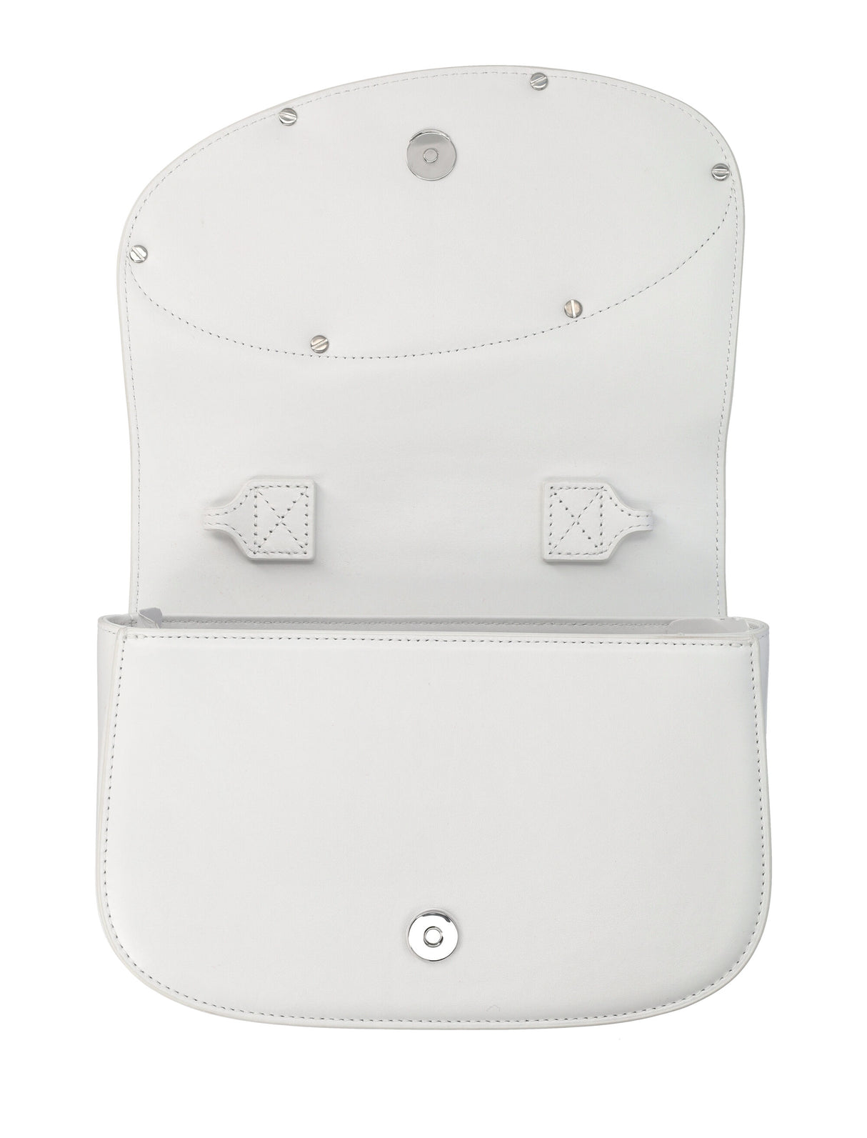 DIESEL Chic Mini Shoulder Handbag in White Leather