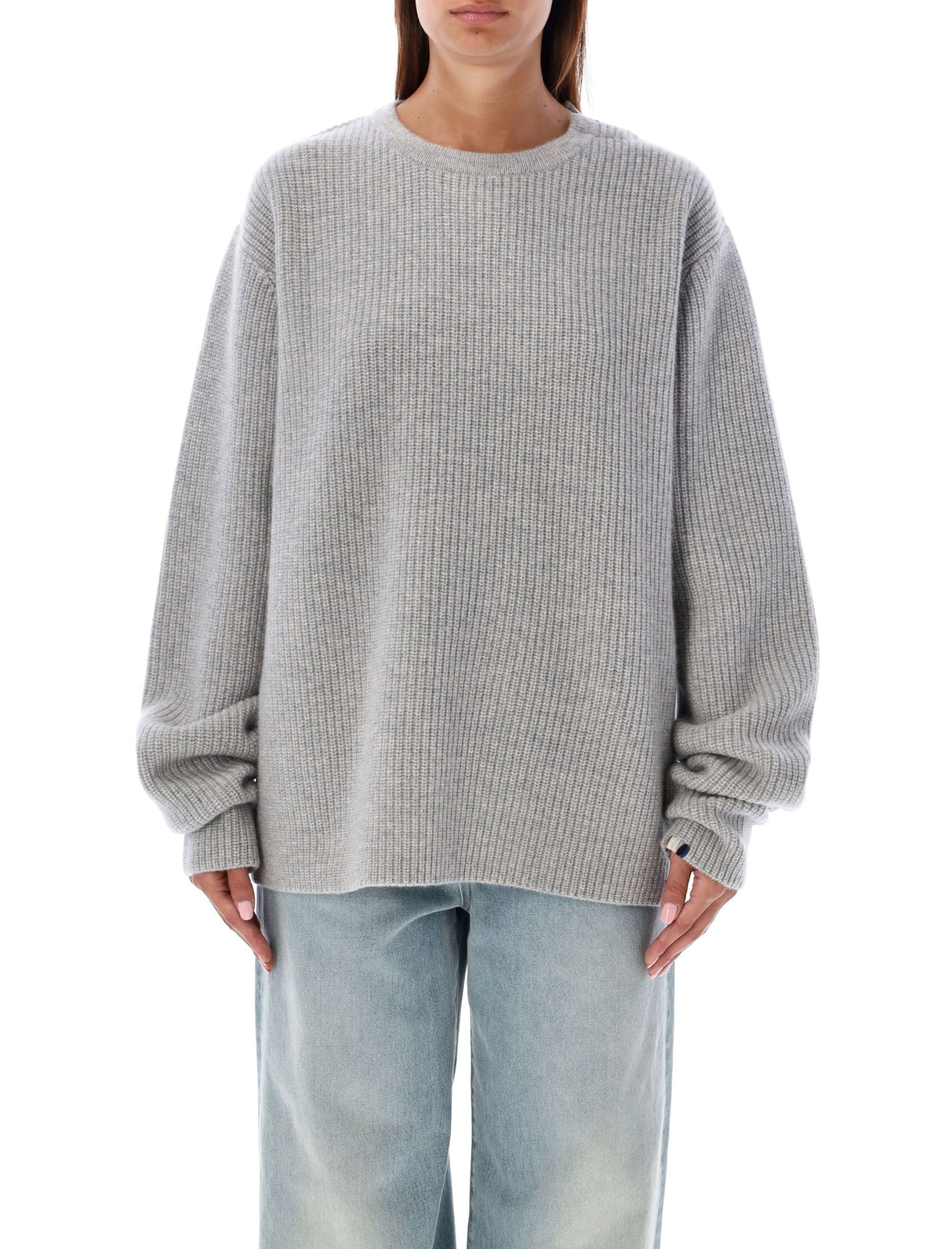 EXTREME CASHMERE Luxurious Grey Cashmere Sweater