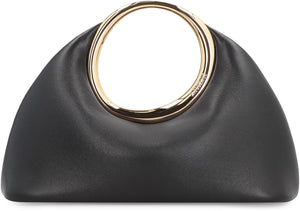JACQUEMUS Sophisticated Black Leather Top Handle Handbag for Women