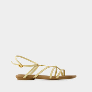 JACQUEMUS Chic Sheepskin Sandals - Mini Design for Women