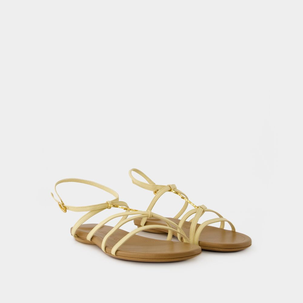 JACQUEMUS Chic Sheepskin Sandals - Mini Design for Women