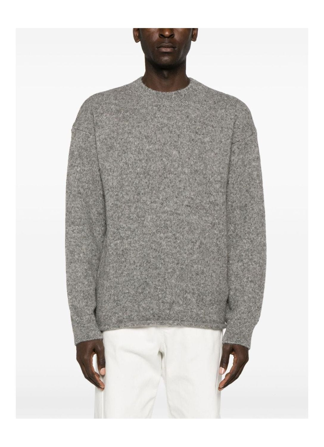 JACQUEMUS Contemporary Grey Alpaca Blend Sweater