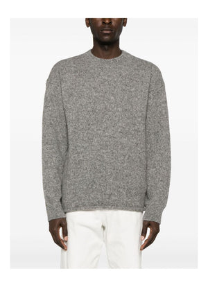 JACQUEMUS Contemporary Grey Alpaca Blend Sweater