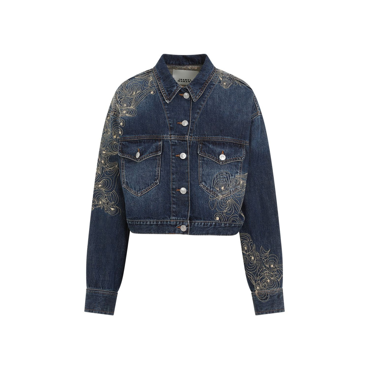 ISABEL MARANT Navy Denim Jacket for Women - SS24 Fashion