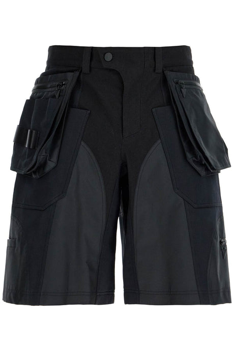 MUGLER Technical Fabric Cargo Bermuda Shorts