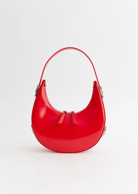 OSOI Elegant Mini Red Leather Handbag