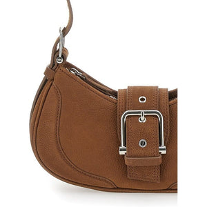 OSOI Chic Brown Leather Hobo Shoulder Bag