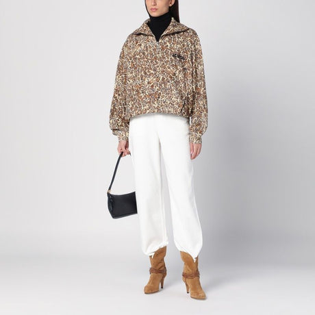 ISABEL MARANT  WILDA SWEATSHIRT WITH LEOPARD PRINT