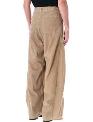 Y/PROJECT Men's Washed Beige Pop-Up Pants