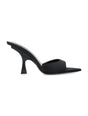 THE ATTICO Sleek Black Open-Toe Heels for Women