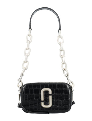 MARC JACOBS The Croc-Embossed Snapshot Leather Handbag for Women