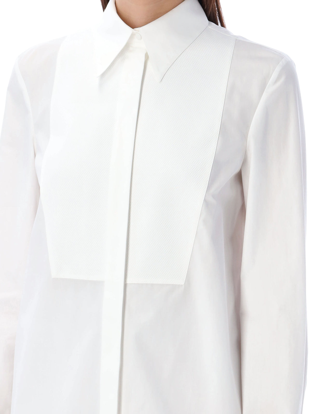 Women's Tuxedo Shirt in Bianco Ottico by Valentino Garavani - SS24 Collection