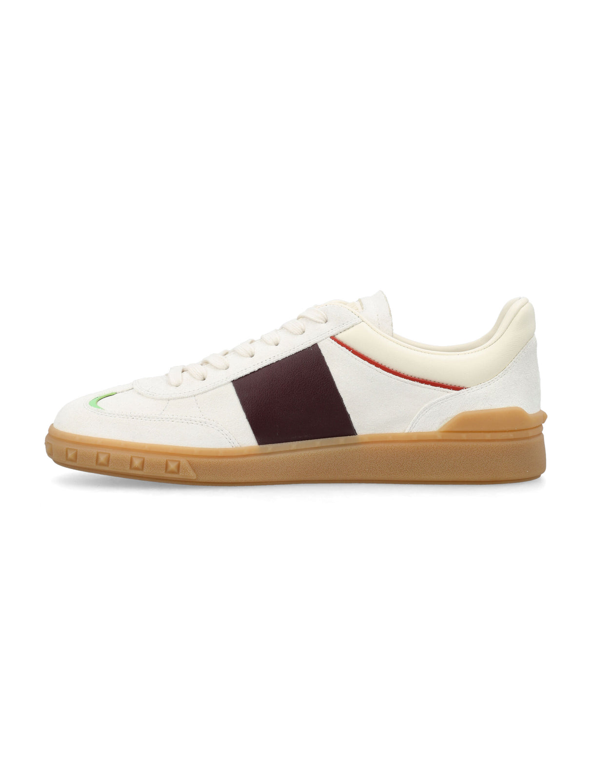 VALENTINO GARAVANI Ivory Leather Low Top Sneakers for Men