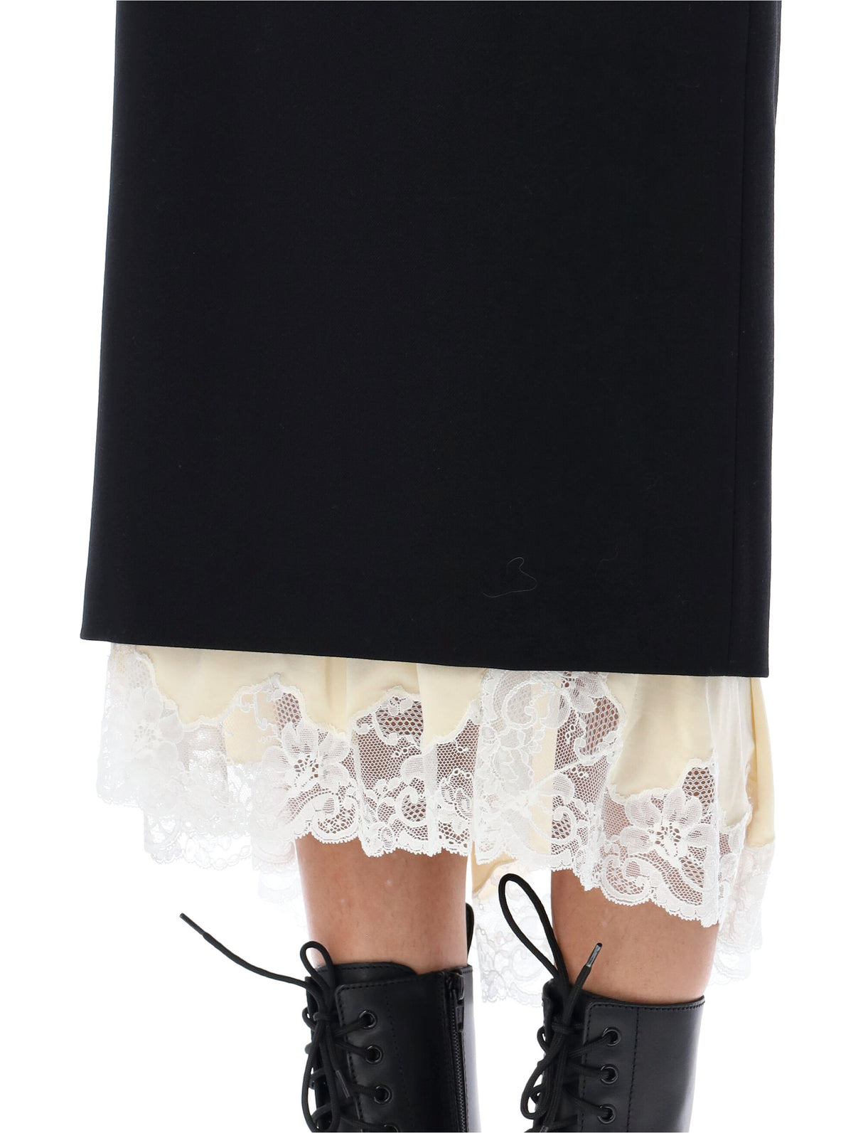 BALENCIAGA Wool Lingerie Tailored Skirt for Women