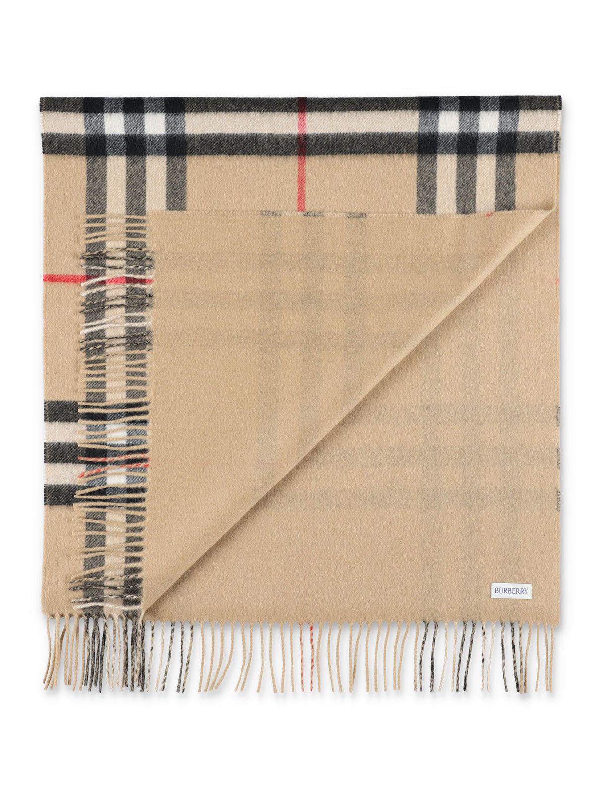 BURBERRY Luxurious Reversible Cashmere Check Scarf for Men