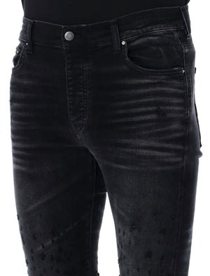 AMIRI Men's Cotton Blend Shotgun Skinny Jeans in Black, Season SS24