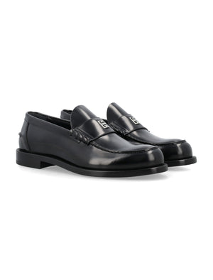 GIVENCHY Men's Slip-On Loafers with Metal Logo Plaque