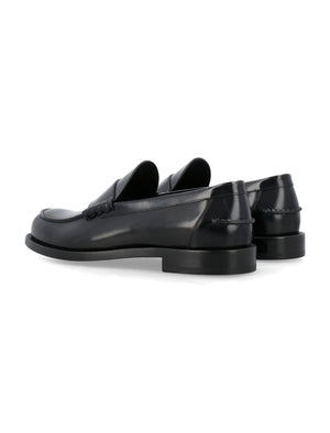 GIVENCHY Men's Slip-On Loafers with Metal Logo Plaque