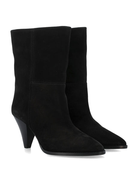 ISABEL MARANT Suede Leather Boots with Conical Heel for Women