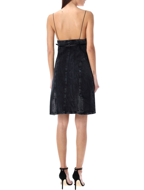 GIVENCHY Chic Denim Mini Dress with Detachable Belt