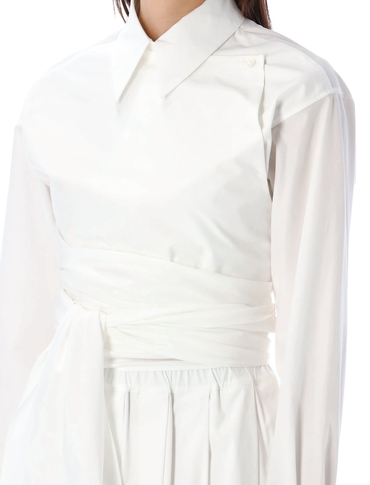 FABIANA FILIPPI Classic White Wrap Shirt for Women - SS24 Collection
