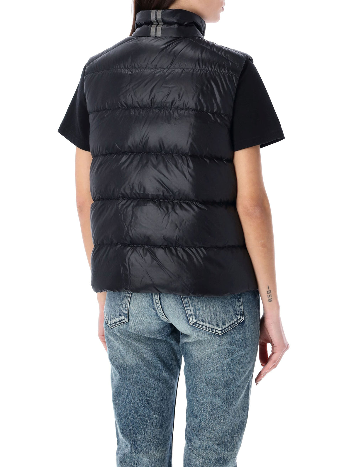 CANADA GOOSE Black Ripstop Nylon High Neck Cypress Vest
