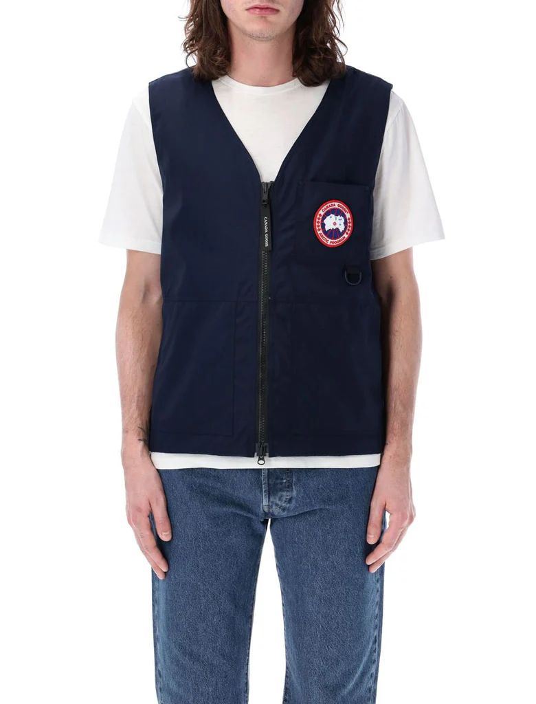 CANADA GOOSE Men's Atlantic Navy Canmore Vest for SS24